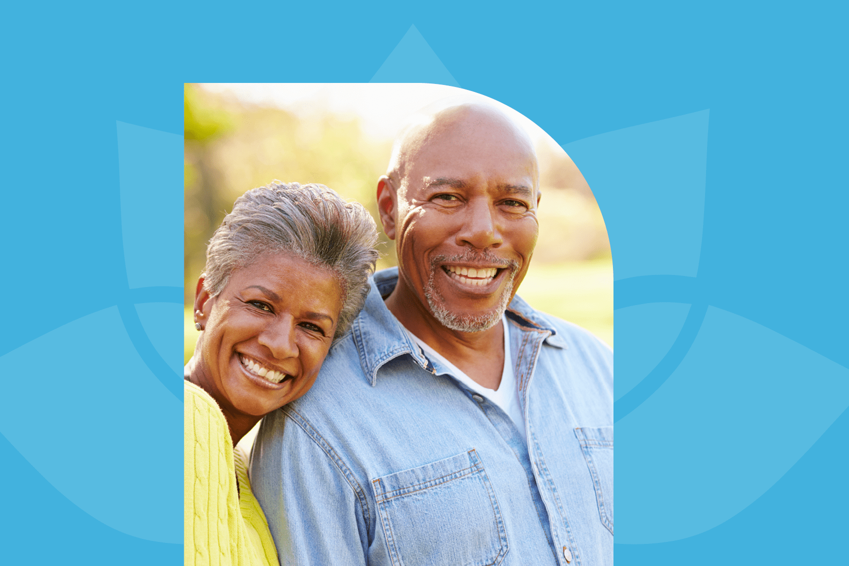 Smiling senior couple